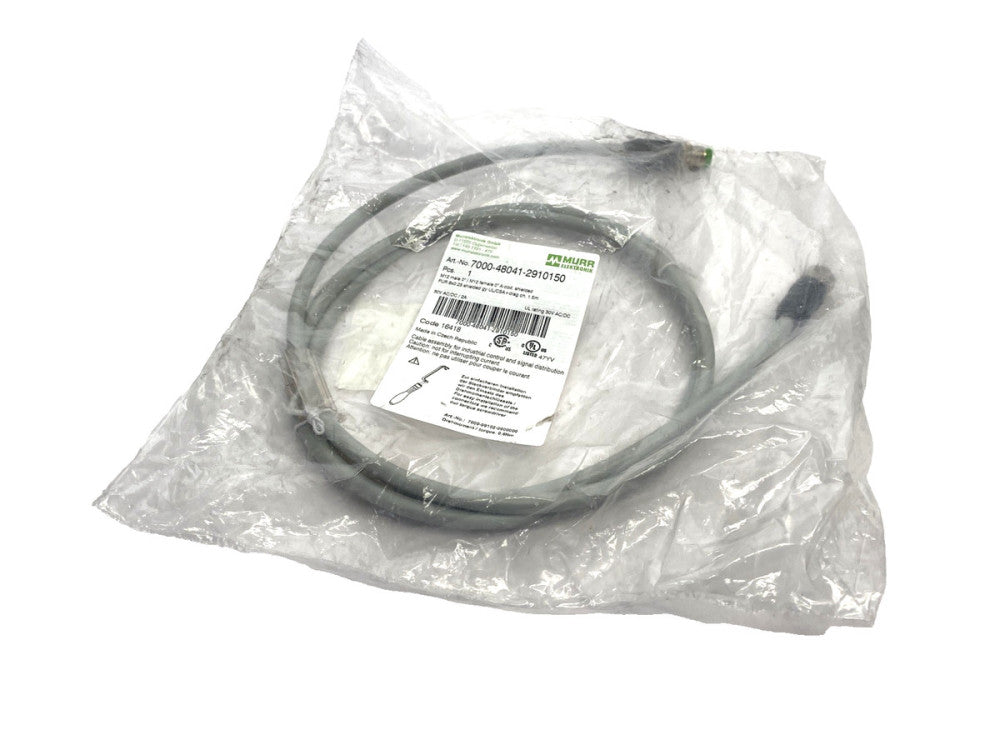 Murr Elektronik 7000-48041-2910150 Cordset M12 Male To M12 Female 8-Pin 1.5m