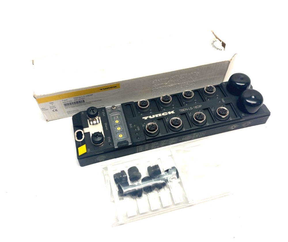 Turck TBEN-L5-16DIP Compact Multiprotocol I/O Module for Ethernet, 6814085