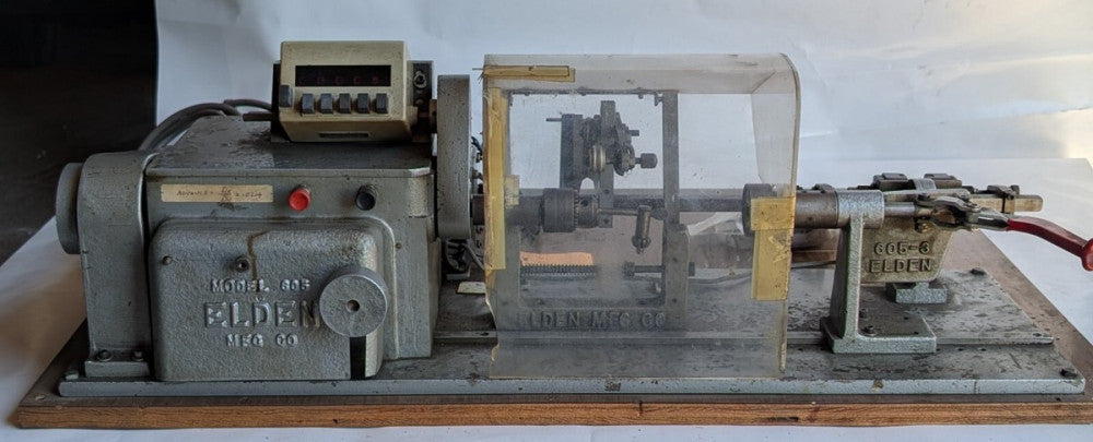 Elden MFG 605 motor winding machine, 1/4HP motor, counter as pictured
