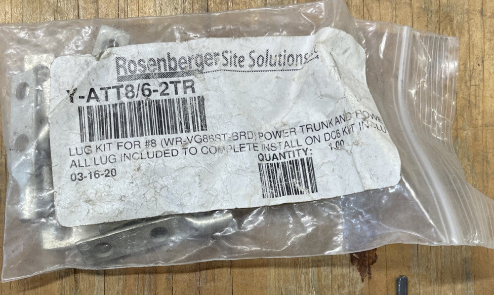 PACK OF 8 New- Rosenberger Y-ATT8/6-2TR lug kit for #8