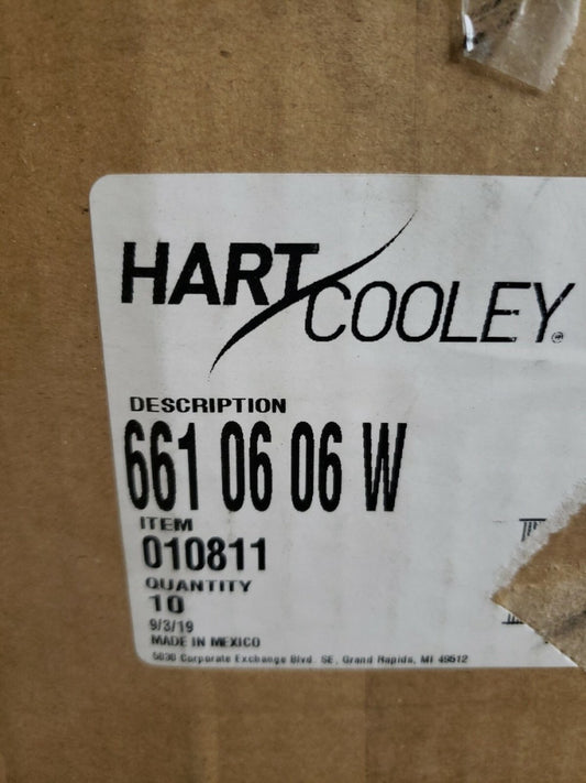 (10/CASE) HART COOLEY CEILING SIDEWALL VENT REGISTER 661 06 06 W
