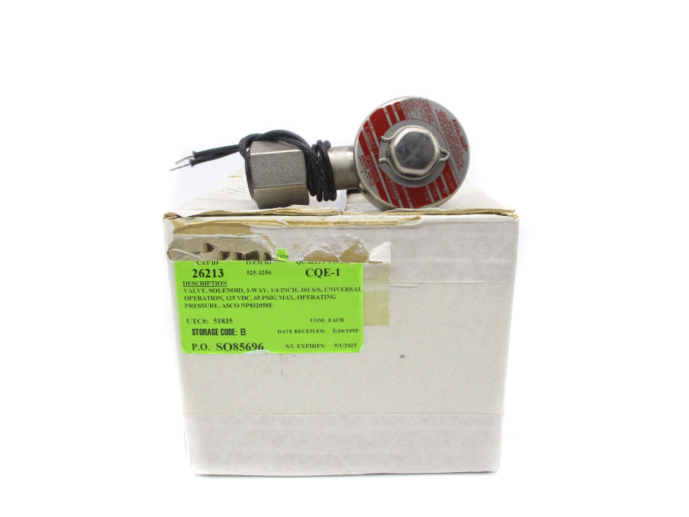 ASCO NP832058E 1/4" 125/DC 65PSI NSMP