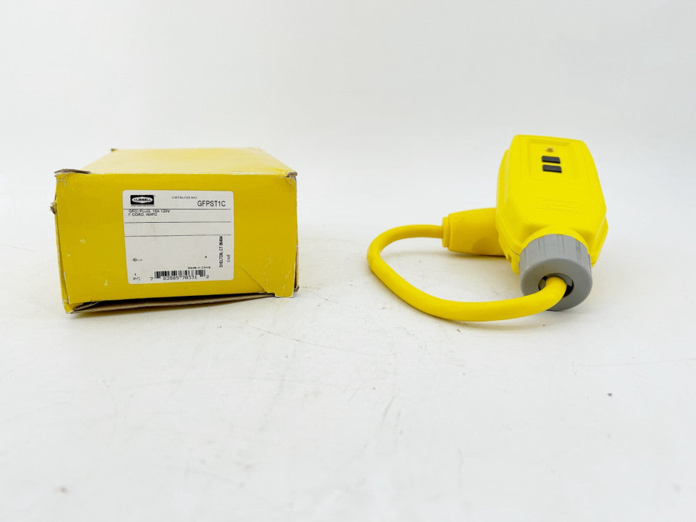 Hubbell GFPST1C Plug 15A 120V 1800W 60Hz 3R