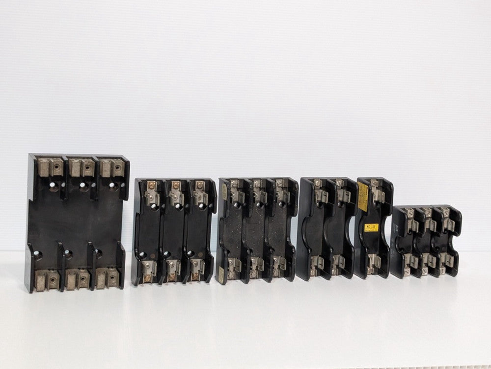 Lot of 6 Assorted Fuse Holders: Buss, Gould Shawmut, Marathon, More