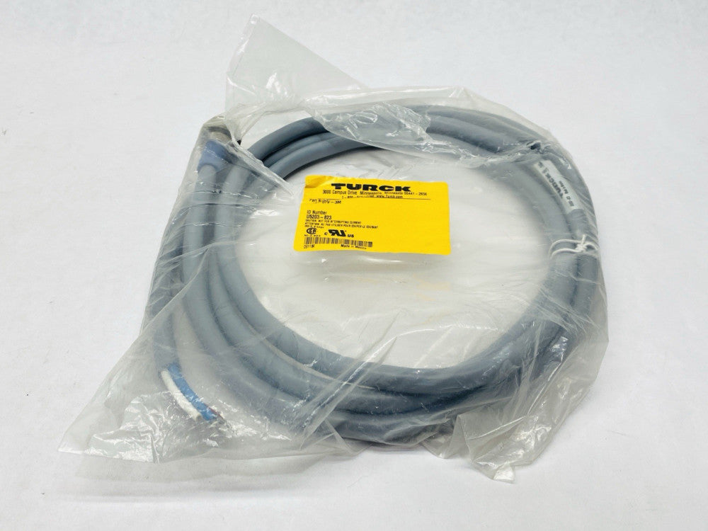Turck RSF 579-3M DeviceNet Front Mount Receptacle Male 7/8" 3m U5203-823