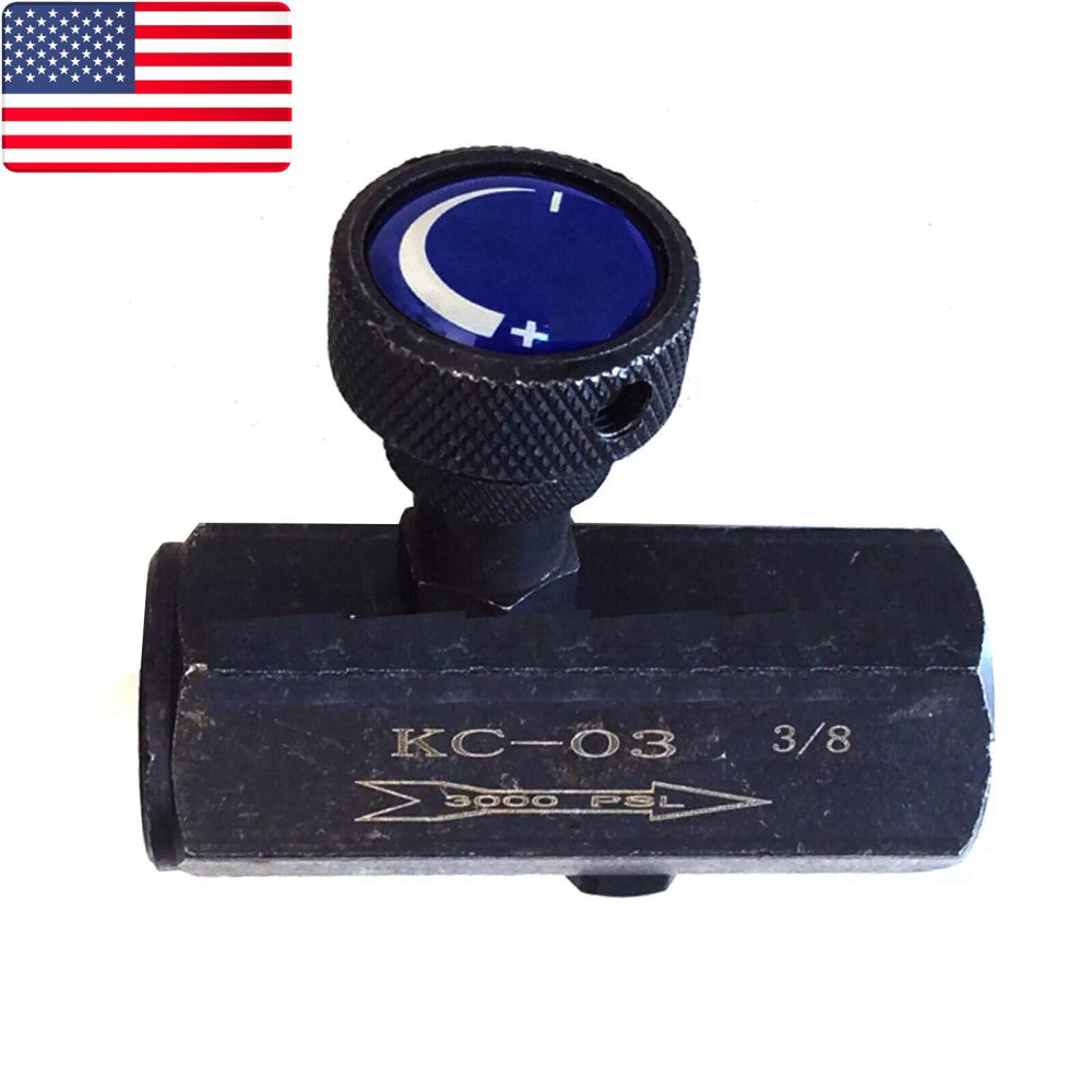 New Hydraulic Tube Type One-way Throttle Flow Control Valve KC-03 3/8 - US Stock