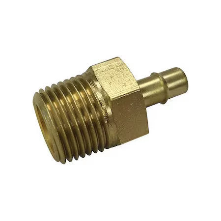 Mem-Co 1/2B8 Mini Barb Fitting,1-15/32",Brass,Beaded