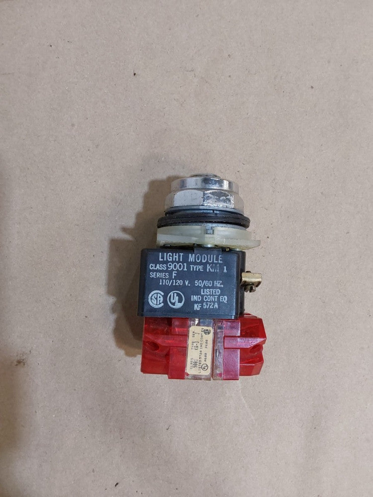Square D 9001 KA-3 Ser. J Pushbutton X2 WITH 9001 KM-1 SER. F LIGHT MODULE