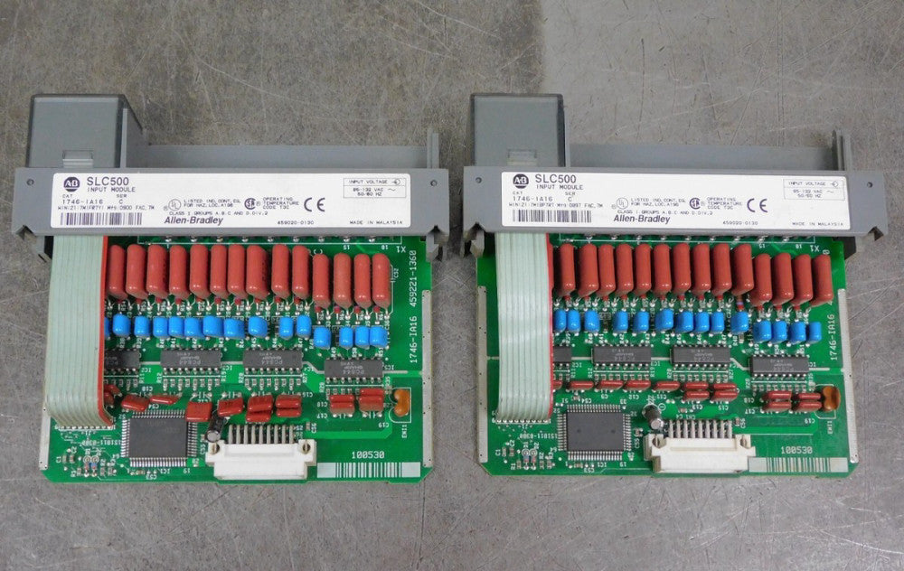 Allen Bradley 1746-IA16 SLC500 Input Module Ser. C 85-132VAC 50/60 Hz Lot of Two