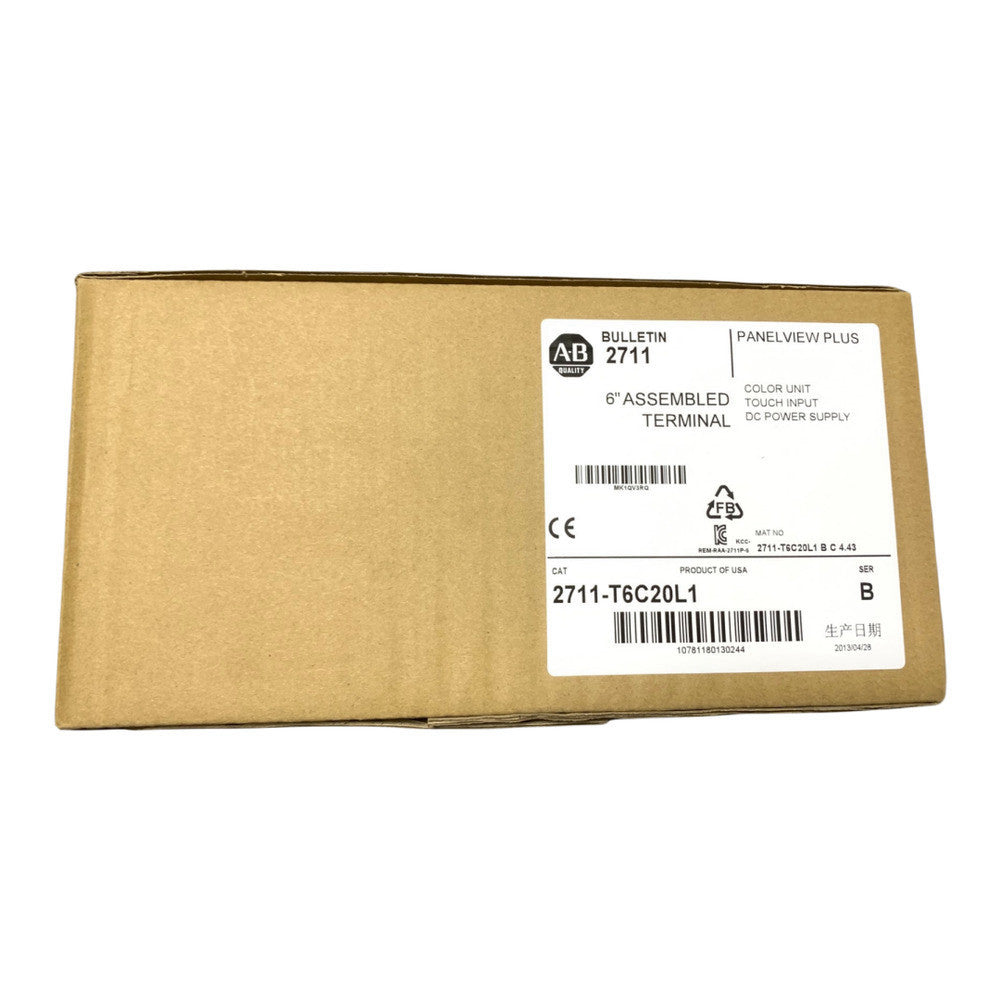 2711-T6C20L1 AB PanelView Standard Terminal Brand New in Box! Free Tariffs