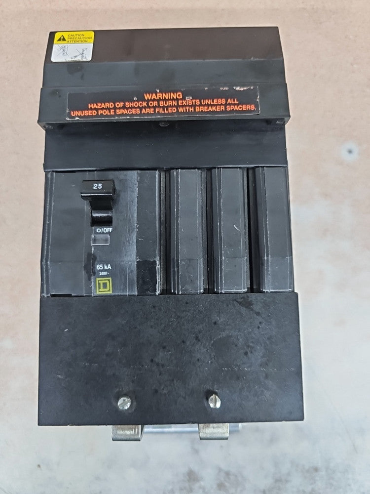 New Take Out Square D HQ0306 I-Line Adapter with Circuit Breakers 240V 3PH