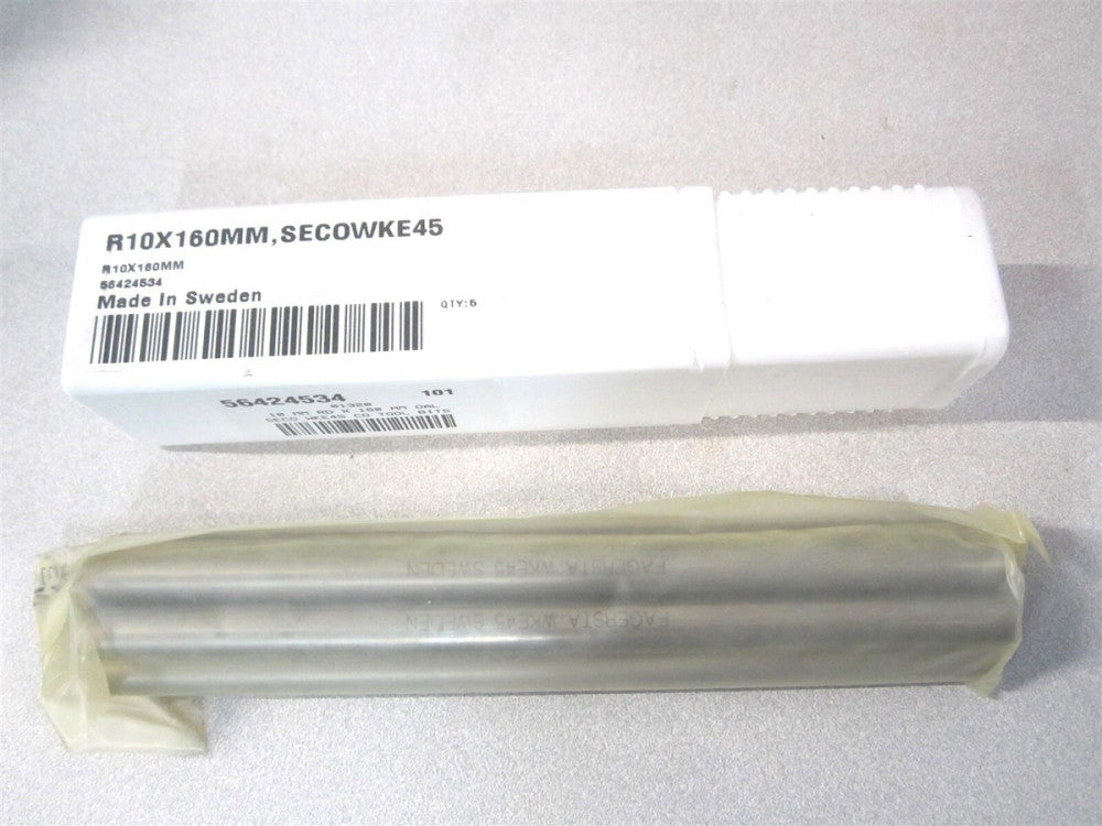 Seco (01320) 10.00 mm x 10.00 mm x 160.00 mm Cobalt Round Tool Bit Blank - Qty 5