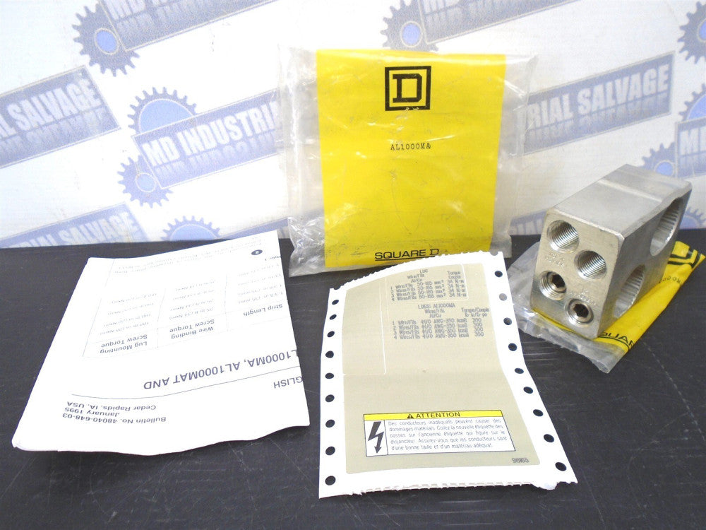 SQUARE-D - AL1000MA - MECHANICAL LUGS for MA ME MH MX - 300-1200 A 