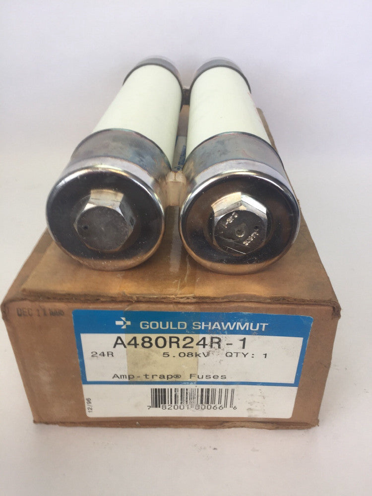 GOULD SHAWMUT A480R24R-1 CURRENT LIMITING FUSE 2400/4800V DESIGNATION: 24R 