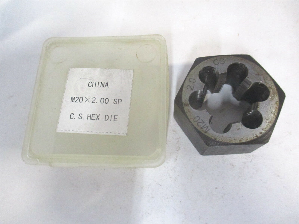 M20 x 2.00 C. S. Carbon Steel Hex Round Die 