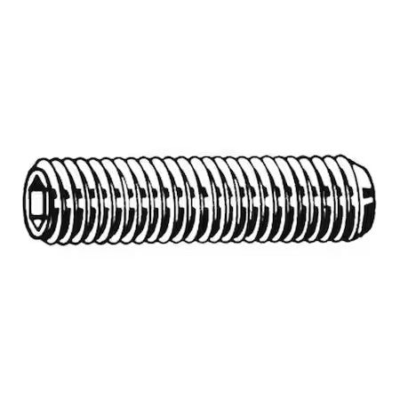 Zoro Select U51260.019.0018 Socket Set Screw, Cup, 10-24X3/16, Pk100