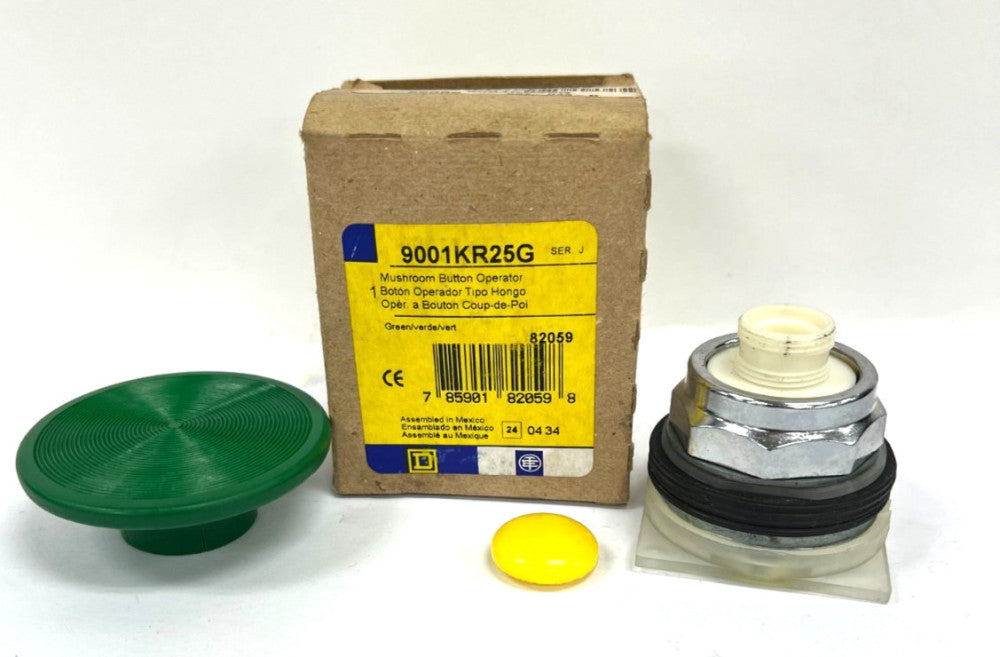 SQUARE D 9001KR25G PUSH BUTTON GREEN OPERATOR SPRING RETURN