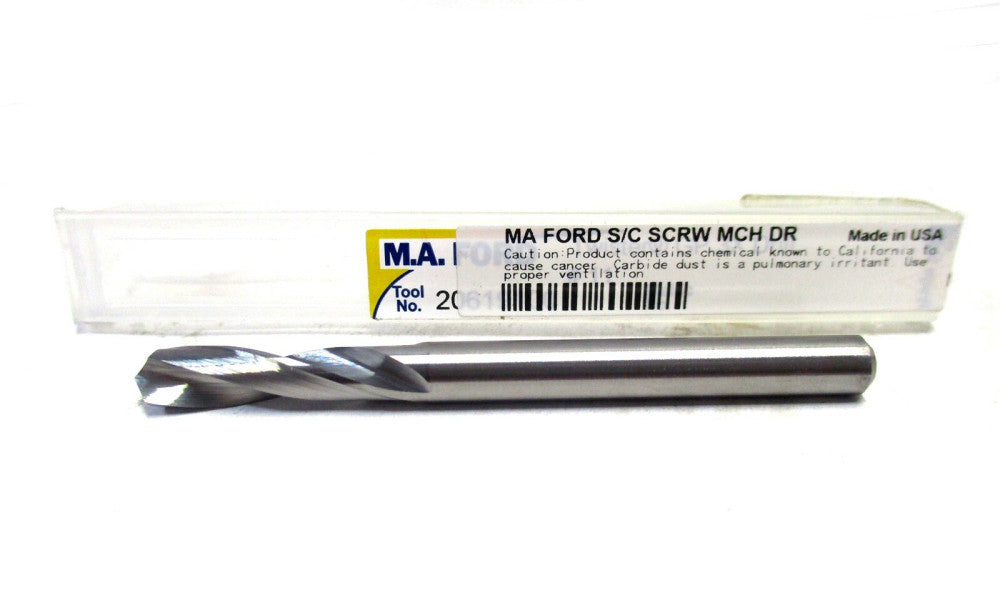 M.A. Ford (00654657) #11 .191 x 3/4 x 2-3/16 118° RH Carbide Screw Machine Drill