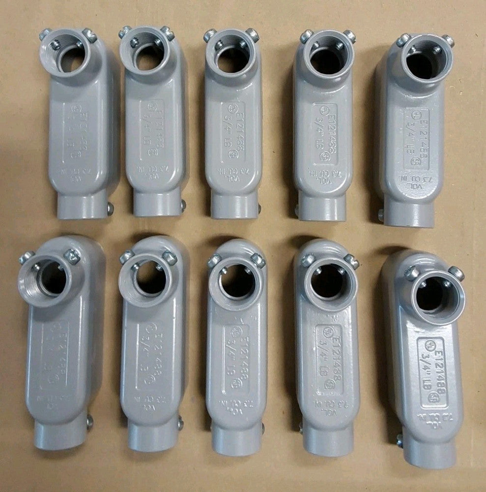 Crouse-Hinds LB25MT 3/4 inch Type LB Aluminum Conduit Outlet Body (Box Of 10) 