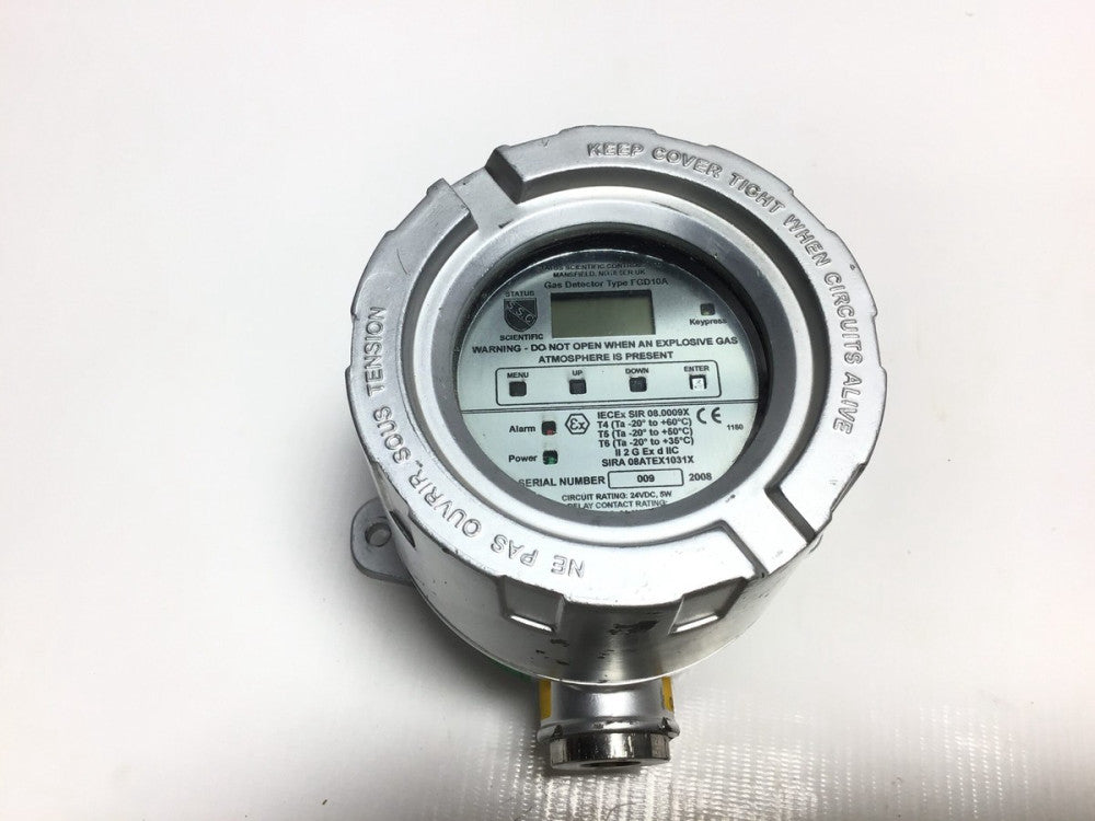 Status Scientific Controls FGD10A Gas Detector Relay Contact Rating 300VAC 3A...