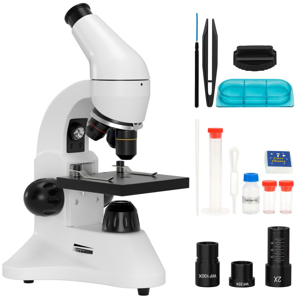 40X-2000X Compound Microscopes With Slides For Kid Students School Laboratory
