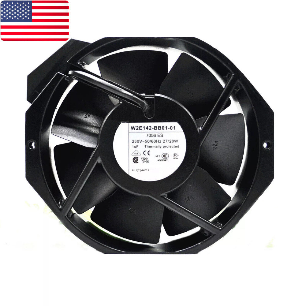 AC Axial Compact Fan W2E142-BB01-01 7056ES 230V 27/28W 172*150*38MM - US Stock