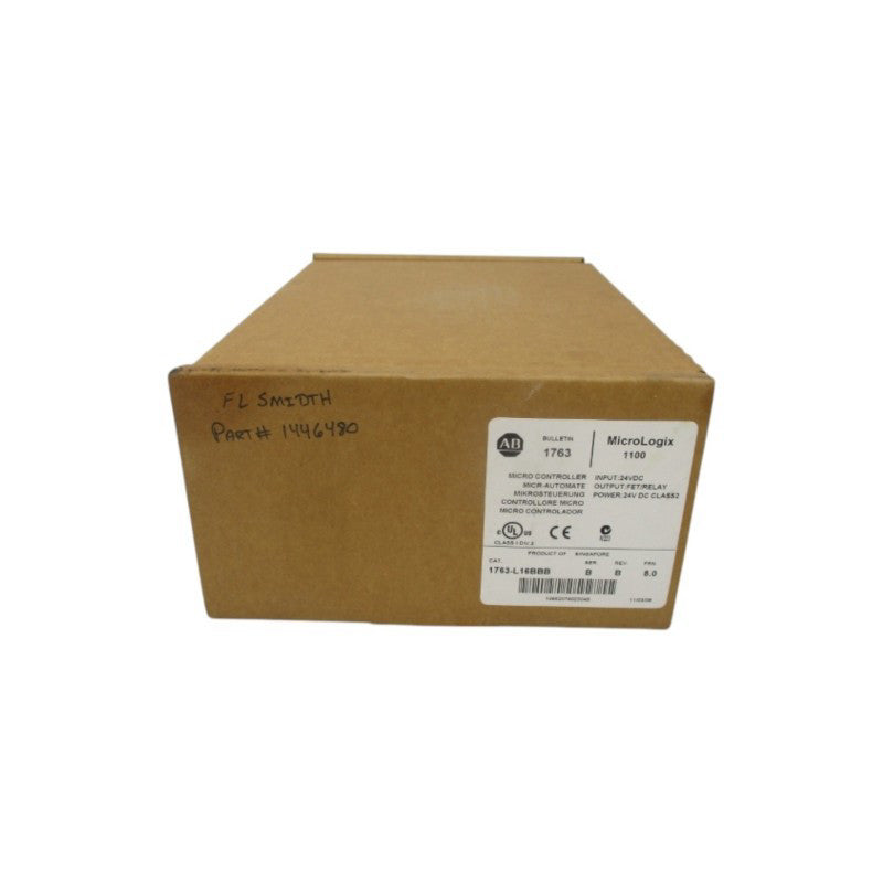 ALLEN BRADLEY 1763-L16BBB SER. B F/W 8 24VDC DATE: 2008 NSFS