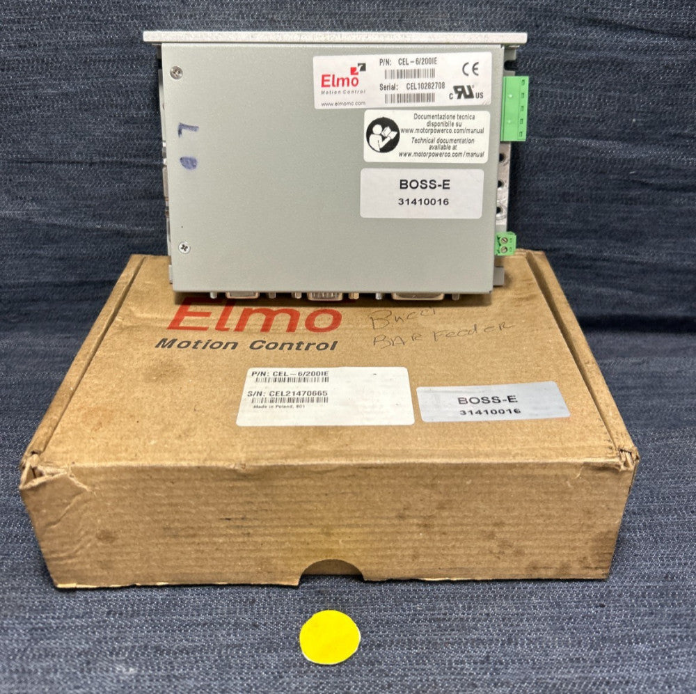 ELMO DIGITAL SERVO DRIVE CEL-6/2001E  6 AMP 200 VDC