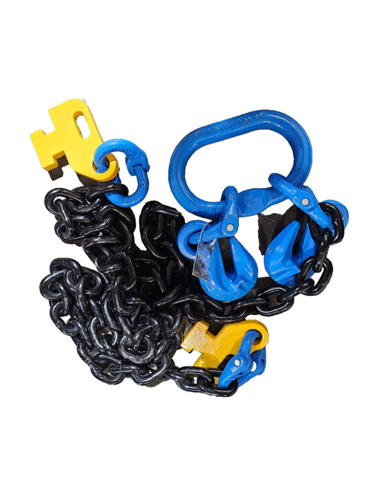 Mytee CNT-CB-585-G100 5/8" x 5' Sea Shipping Container Loading Chain Bridle G100