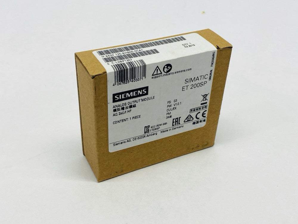 Siemens 6ES7135-6HB00-0CA1 SIMATIC ET 200SP Analog Output Module