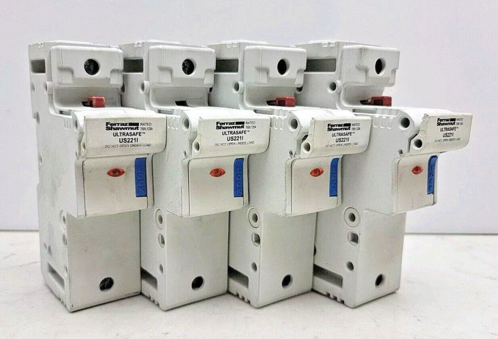 4 Pack Ferraz Shawmut US221I Ultrasafe Fuseholder 1 Pole Rated 750V 125A