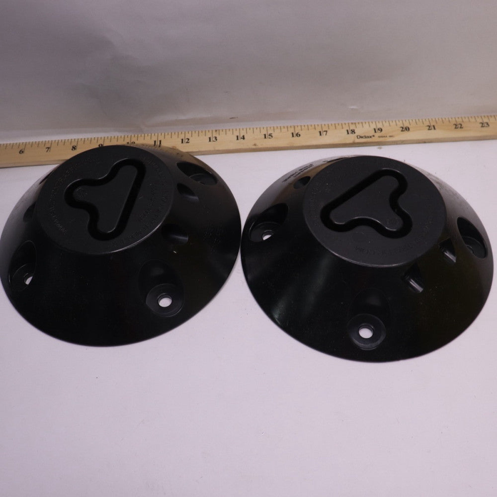 (2-Pk) Traffic Control Base Only Round Channelizer Post Base Black