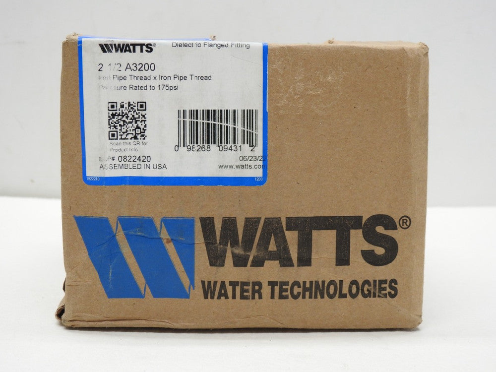Watts 0822420 2-1/2" A3200 Dielectric Flanged Fitting - BRAND NEW