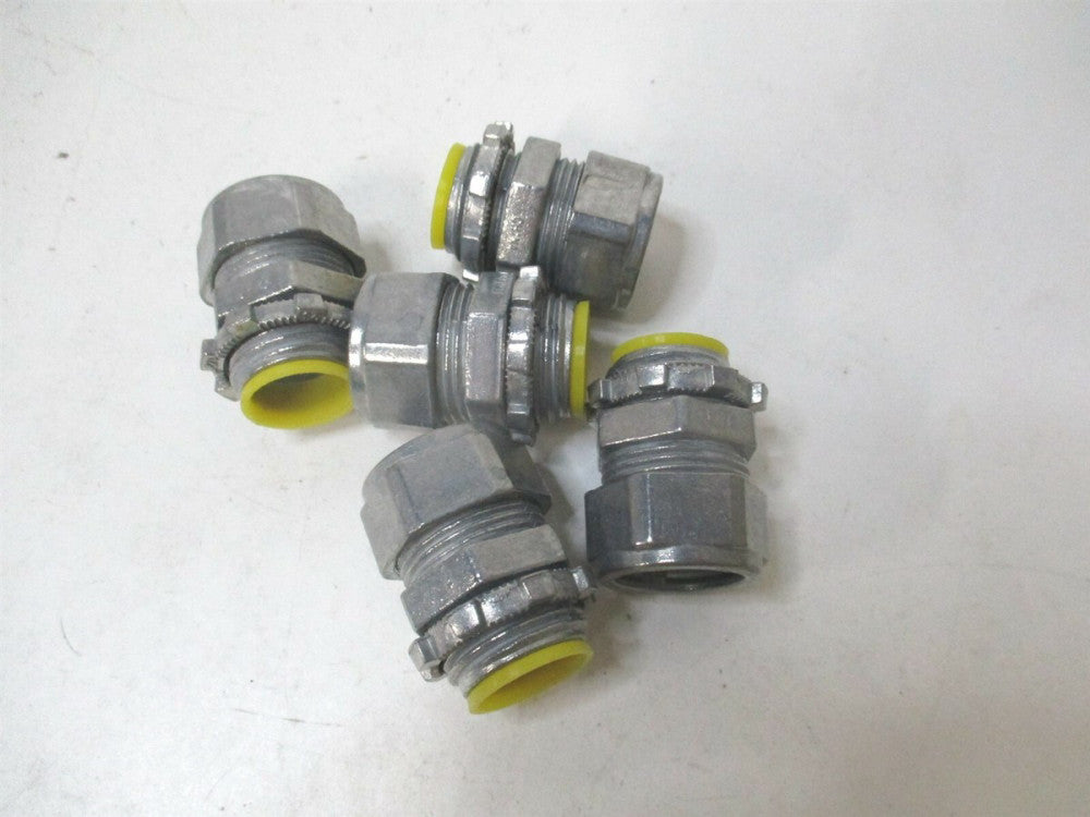 (3LT65) 1 11/32" Rain Tight Insulated Compression Connector - Lot of 5