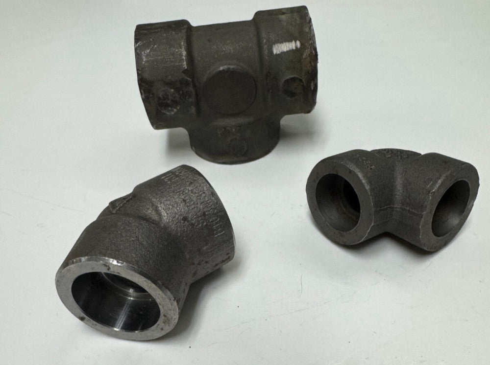 ASSORTED STEEL SA105 CONNECTORS B163M (LOT OF 3)