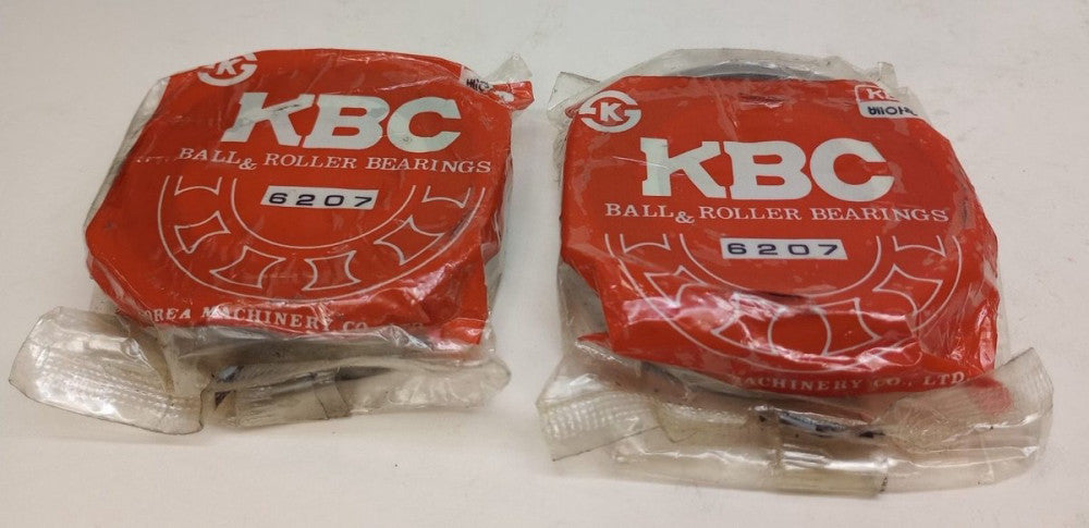 KBC 6207DD Ball Bearing Deep Groove 35X72X17mm Double Sealed (Pack of 2)