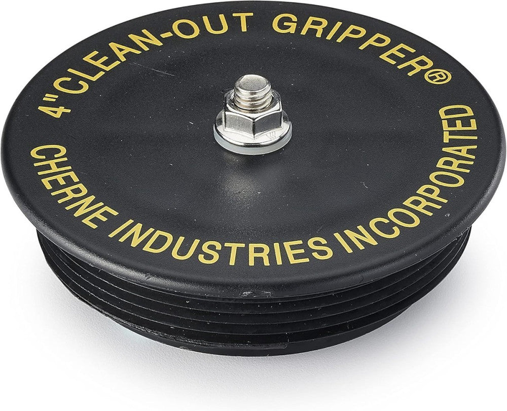 Cherne 270188 Gripper 4 in. Black Mechanical Clean Out Plug