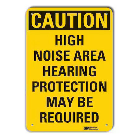 Lyle Lcu3-0413-Ra_10X7 Caution Sign,7 In. H,Aluminum
