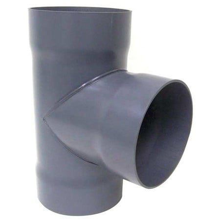 Plastic Supply Pvct10 Duct Tee, 10 In Duct Dia, Type I Pvc, 20-3/4" L