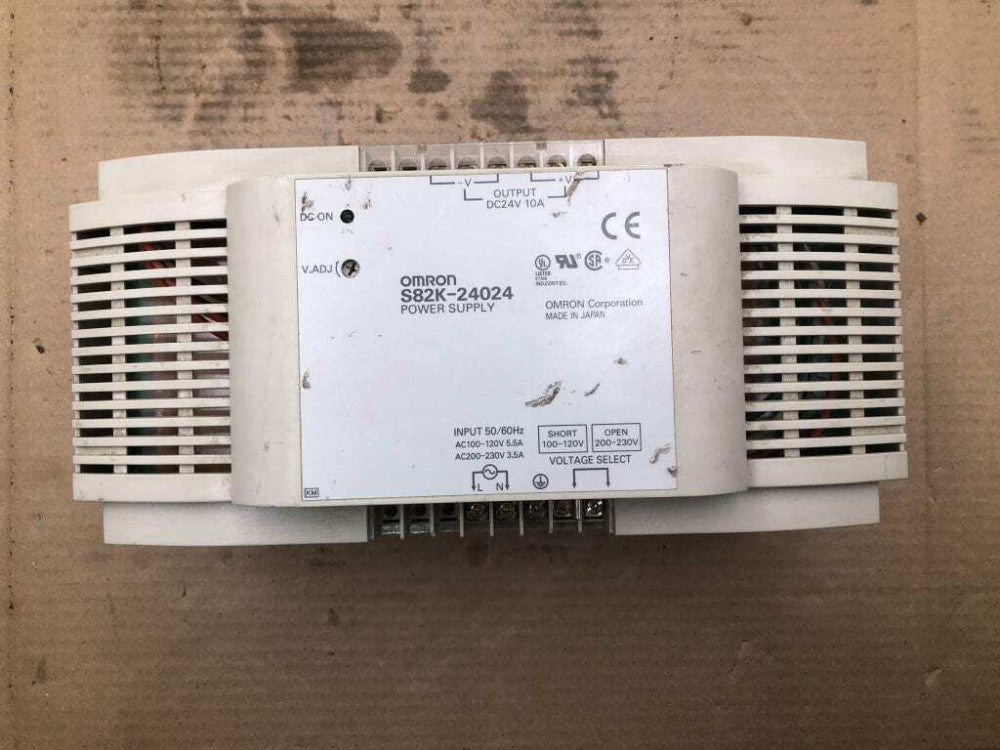 Omron S82K-24024 Switching Mode Power Supply 24V 10A / 100-120V 200-230V