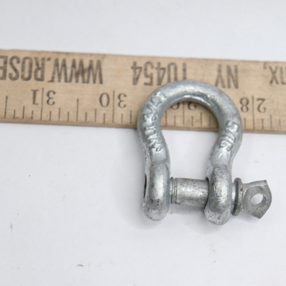 Screw Pin Anchor Shackle Galvanized 5/16" 0.75 Ton