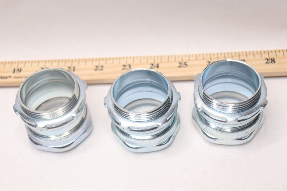 (3-Pk) Compression Connector Electrical Metallic Tube 1-1/4"