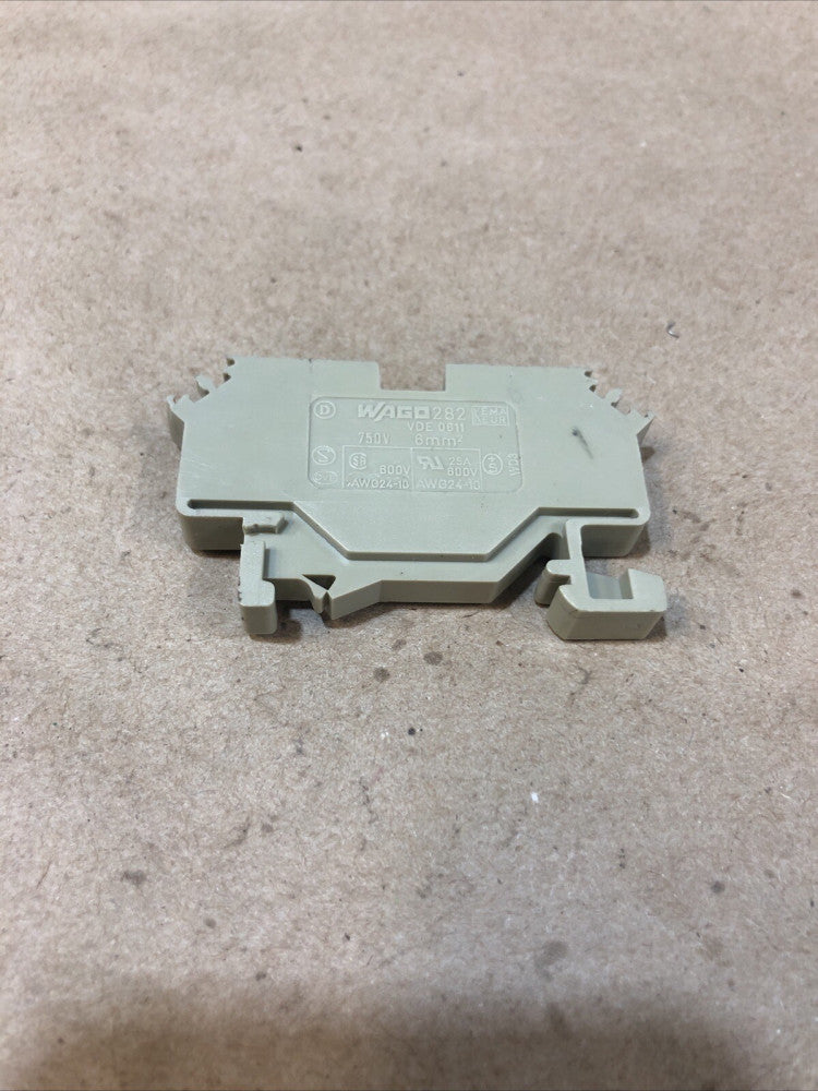 Wago 282 VDE-0611 Terminal Block 750V 6mm Blue 24-10 Awg Used (lot Of 24)