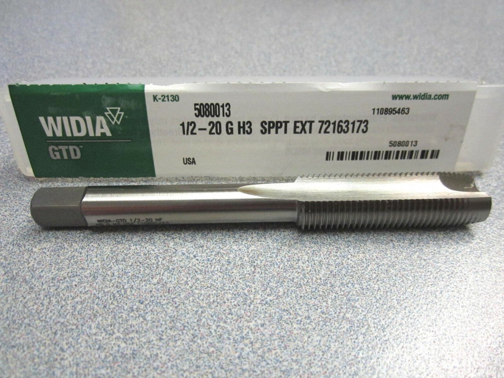 Widia 1/2"-20 Spiral Point Extension Tap Plug 2F H3 1/2"-20 