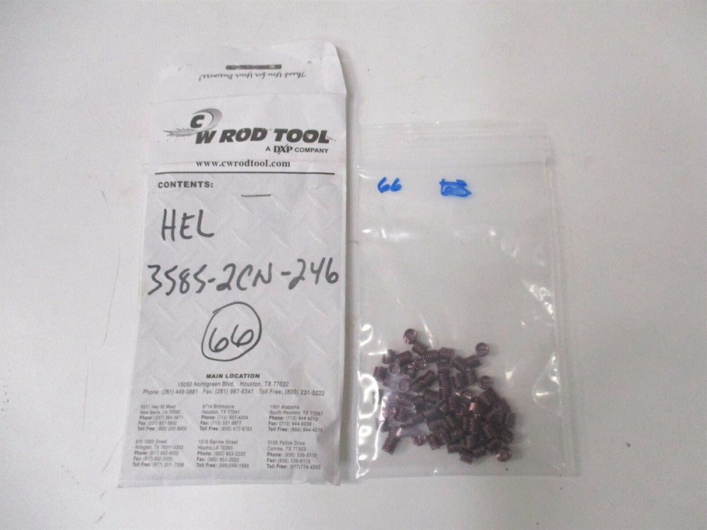 Heli-Coil (3585-2CN246) #8-32 304 SS Coarse Screw-Lock Inserts - Lot of 66 