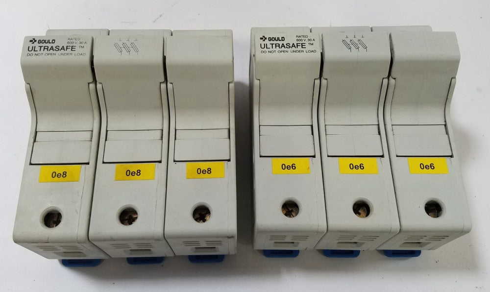 3 GOULD FUSE HOLDERS US3J3 ULTRASAFE 600V