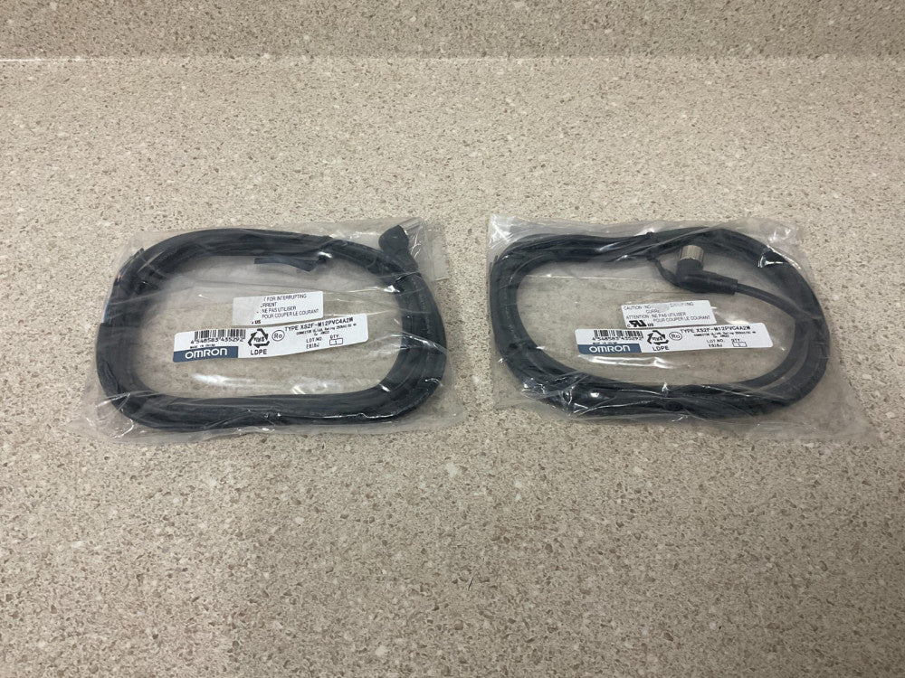 Omron XS2F-M12PVC4A2M NEW (Lot of 2)