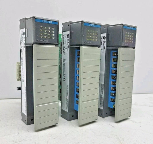 3 Pack Allen Bradley 1746-OB16 Ser D SLC 500 16 Point DC Output Module 1746OB16