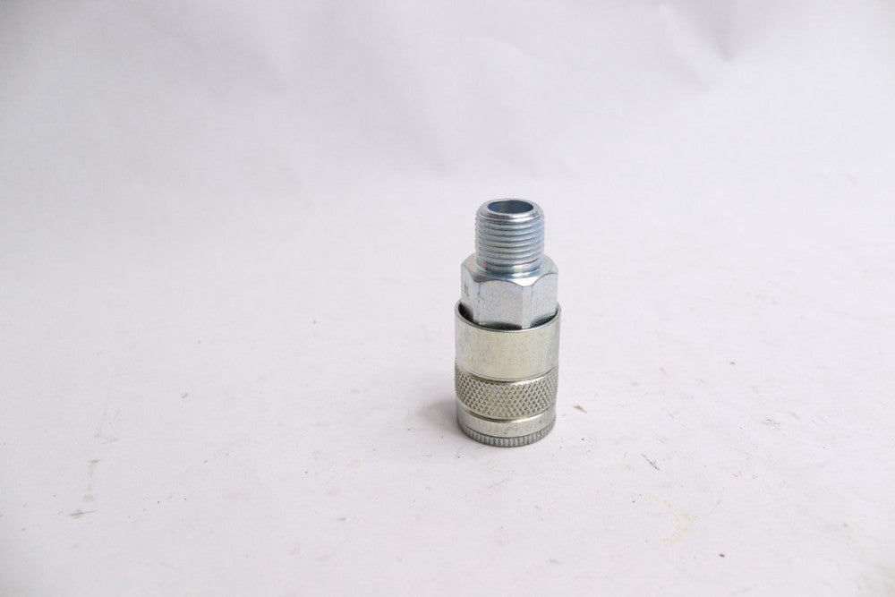 Parker Steel Automotive Pneumatic Hose Coupler 3/8"-18 Male NPTF x 3/8" Body Dia