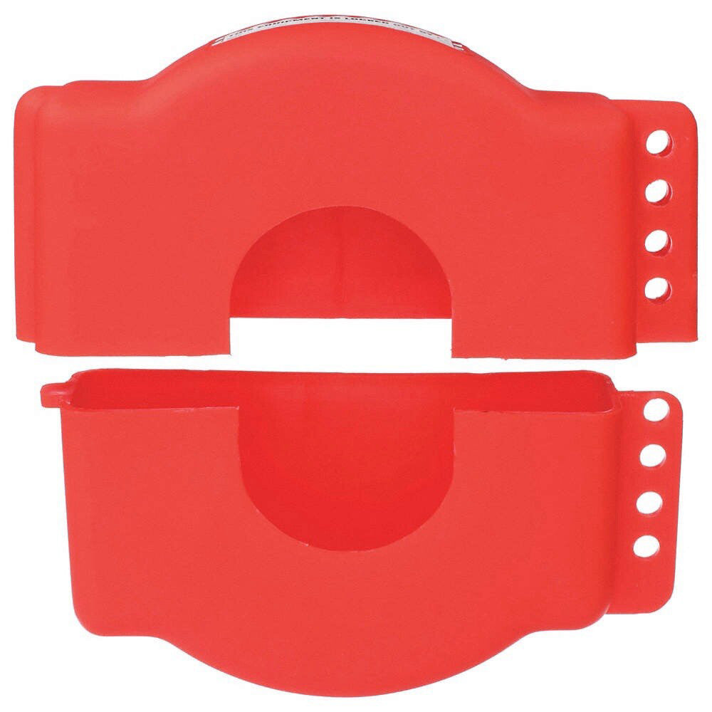  BRADY 64057 Gate Valve Lockout, Polypropylene, Red